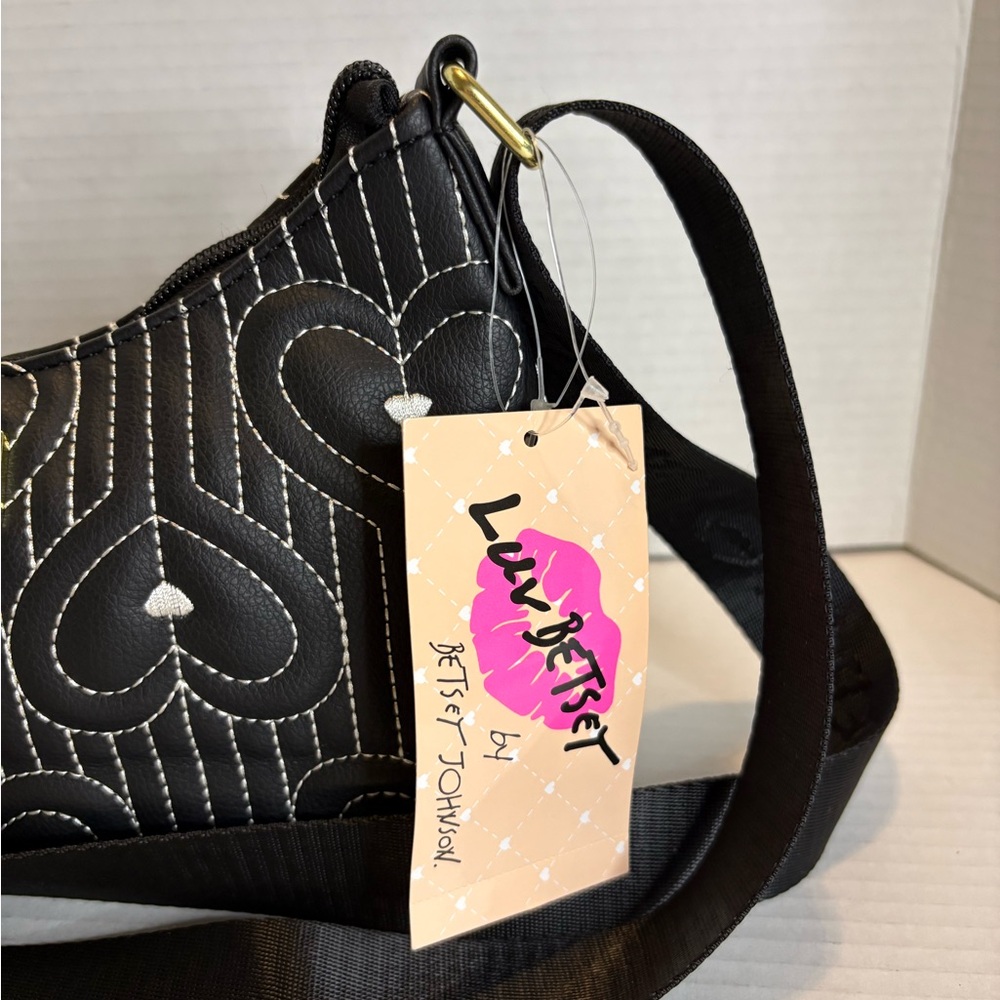 Betsey Johnson Heart-Quilted Crossbody Bag - Picture 2 of 11